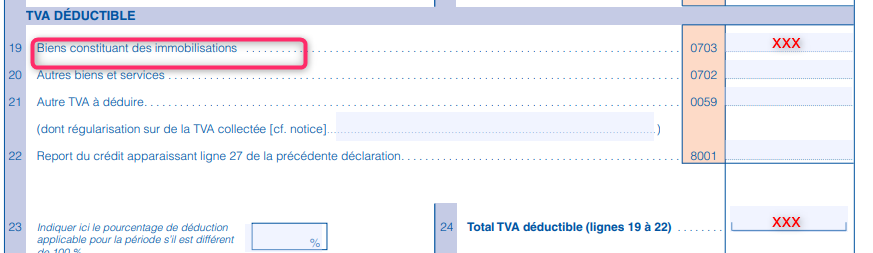 Abaissement sous seuils de tva micro entreprise. tva sur immobilisation régularisation par 5ème.